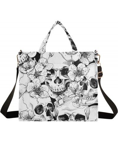 Skull Tote Bag for Women Shoulder Bag Purses Tote Handbag Travel Crossbody Bags for Vacation Beach Trip Gifts Multi $11.21 Lu...