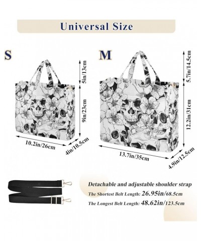 Skull Tote Bag for Women Shoulder Bag Purses Tote Handbag Travel Crossbody Bags for Vacation Beach Trip Gifts Multi $11.21 Lu...