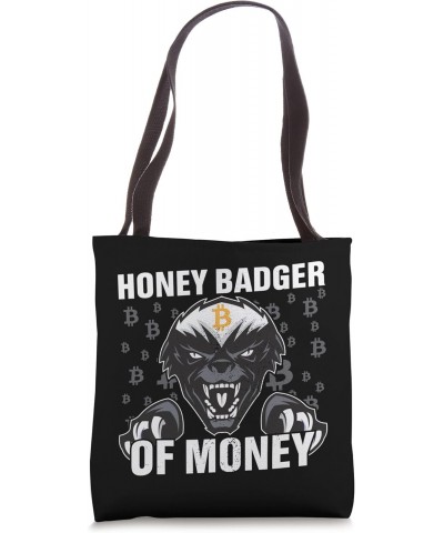 Honey Badger of Money Bitcoin BTC Cryptocurrency Blockchain Tote Bag $13.17 Totes