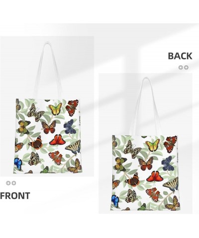 Butterfly Single Shoulder Fashion Canvas Tote Shopping Bags Handbags For Men And Women Butterfly40 $11.72 Totes