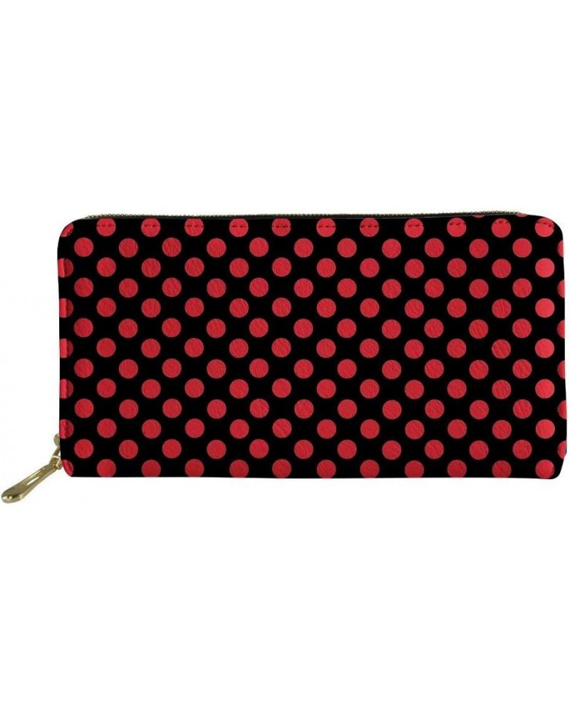 Clutch Evening Bag Cute Polka Dot Formal Handbag Simple Classy Purse for Women Black Red Polka Dot $11.79 Evening Bags