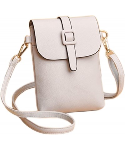 Phone Bag for Women Summer Mobile Phone Bag Hundred Ladies Single Shoulder Coin Bag Mini Crossbody White $19.31 Shoulder Bags