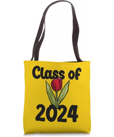 Class of 2024 Red Tulip Spring art Tote Bag $15.95 Totes