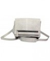 Zzfab Animal Skin Cross Body Snake Skin Swing Grey $10.95 Crossbody Bags