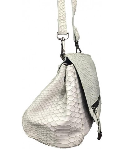 Zzfab Animal Skin Cross Body Snake Skin Swing Grey $10.95 Crossbody Bags