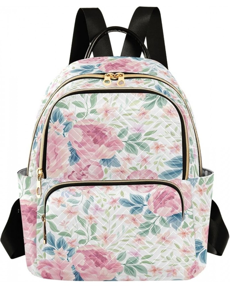 Floral Flowers Backpack Purse for Women Fashion Small Mini Backpack Daypacks Purse Sports Hiking Ladies Daypack,M Small $19.2...