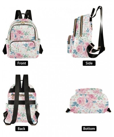 Floral Flowers Backpack Purse for Women Fashion Small Mini Backpack Daypacks Purse Sports Hiking Ladies Daypack,M Small $19.2...