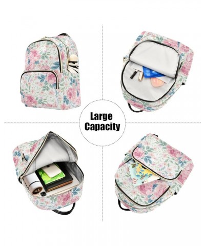 Floral Flowers Backpack Purse for Women Fashion Small Mini Backpack Daypacks Purse Sports Hiking Ladies Daypack,M Small $19.2...